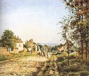 Under the sun Versailles Road Camille Pissarro